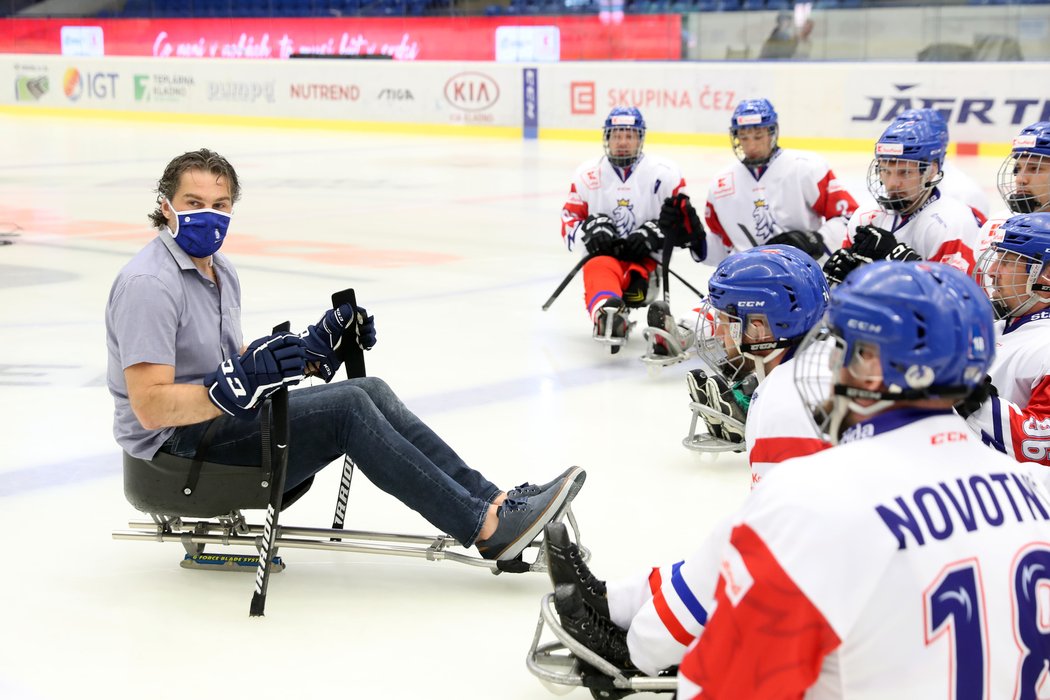 Legendární hokejista Jaromír Jágr se stal ambasoderem českého parahokeje