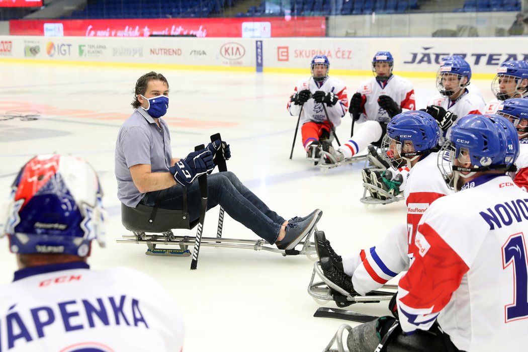 Legendární hokejista Jaromír Jágr se stal ambasoderem českého parahokeje