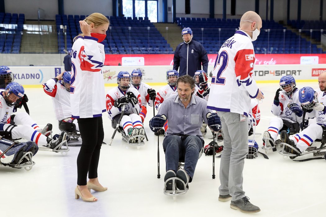 Legendární hokejista Jaromír Jágr se stal ambasoderem českého parahokeje