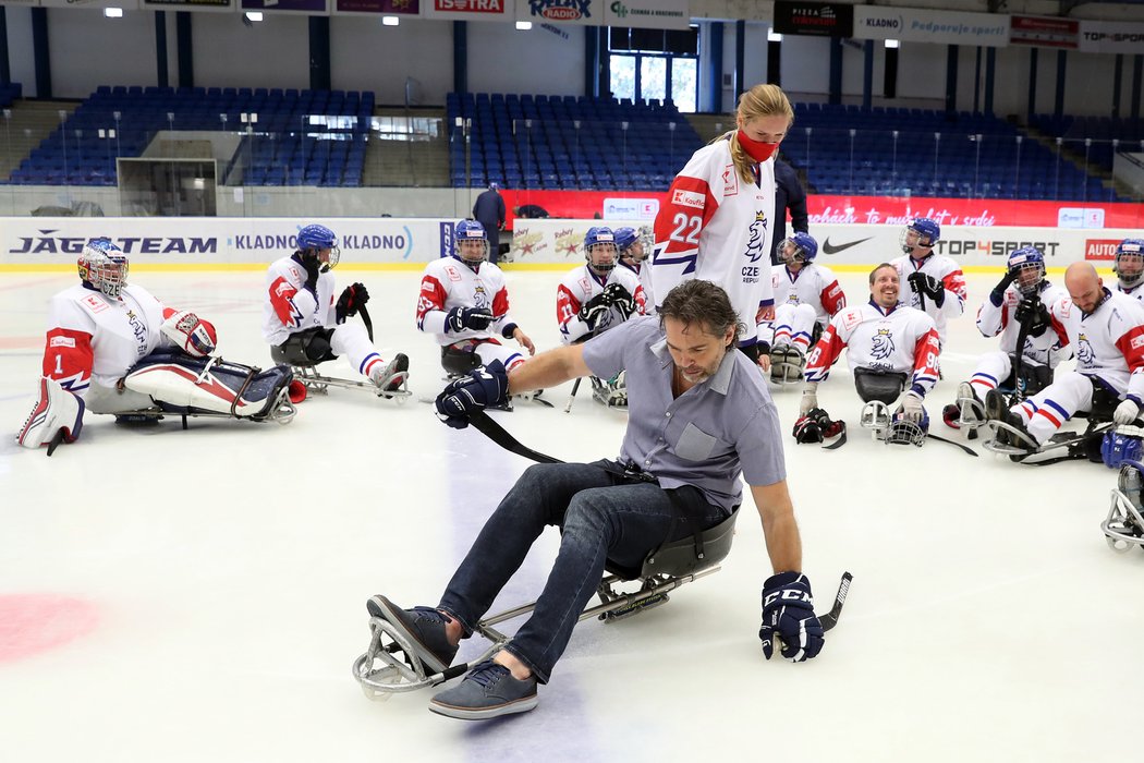 Legendární hokejista Jaromír Jágr se stal ambasoderem českého parahokeje