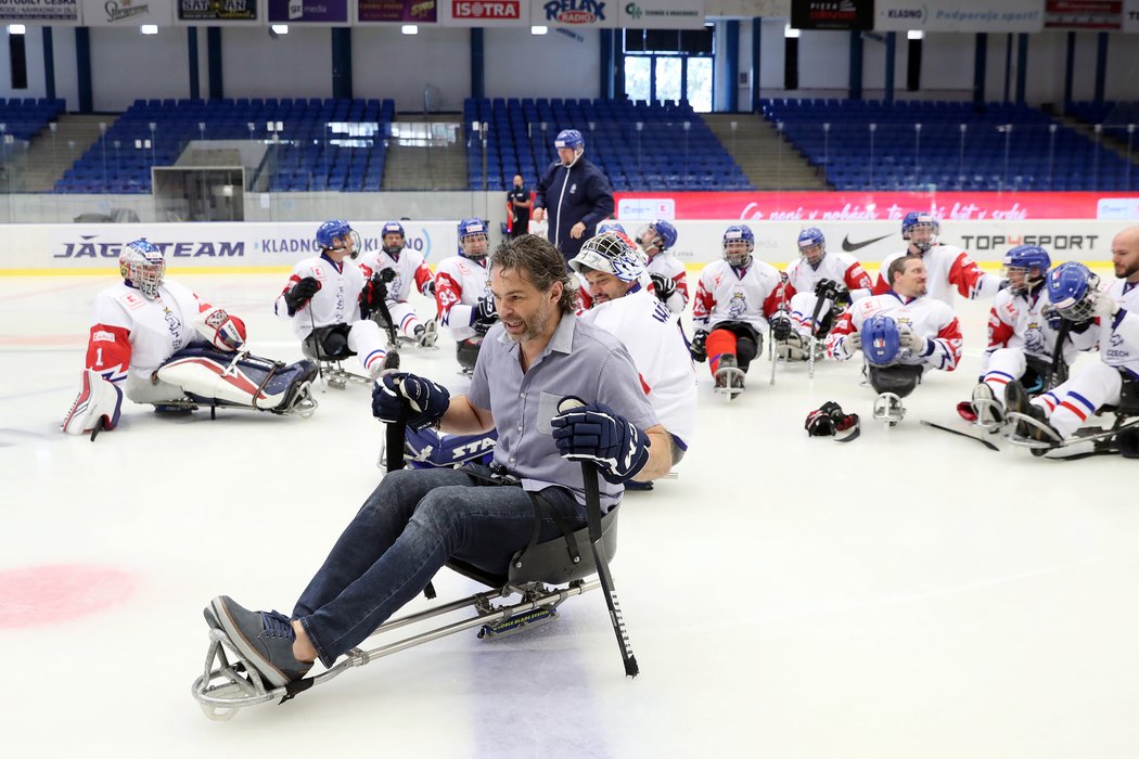 Legendární hokejista Jaromír Jágr se stal ambasoderem českého parahokeje