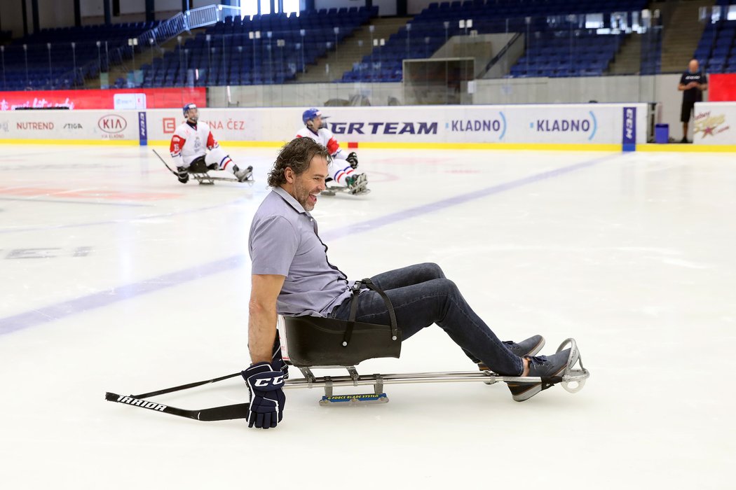 Legendární hokejista Jaromír Jágr se stal ambasoderem českého parahokeje