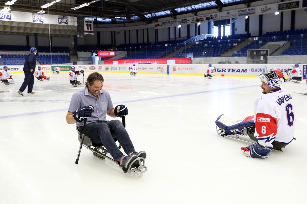 Legendární hokejista Jaromír Jágr se stal ambasoderem českého parahokeje