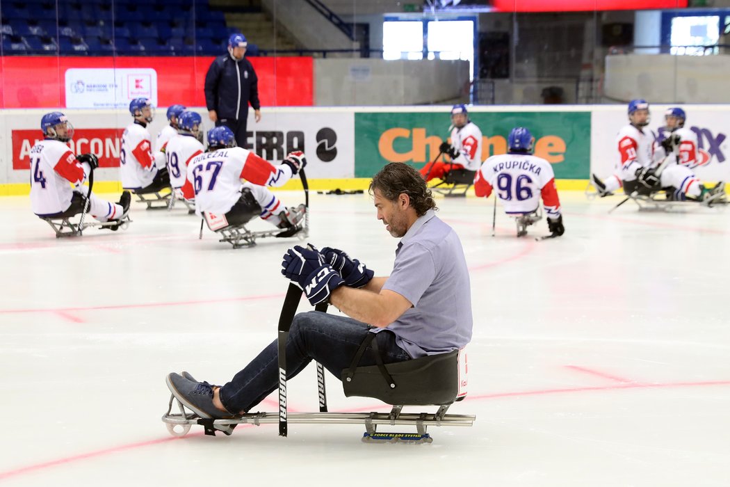 Legendární hokejista Jaromír Jágr se stal ambasoderem českého parahokeje