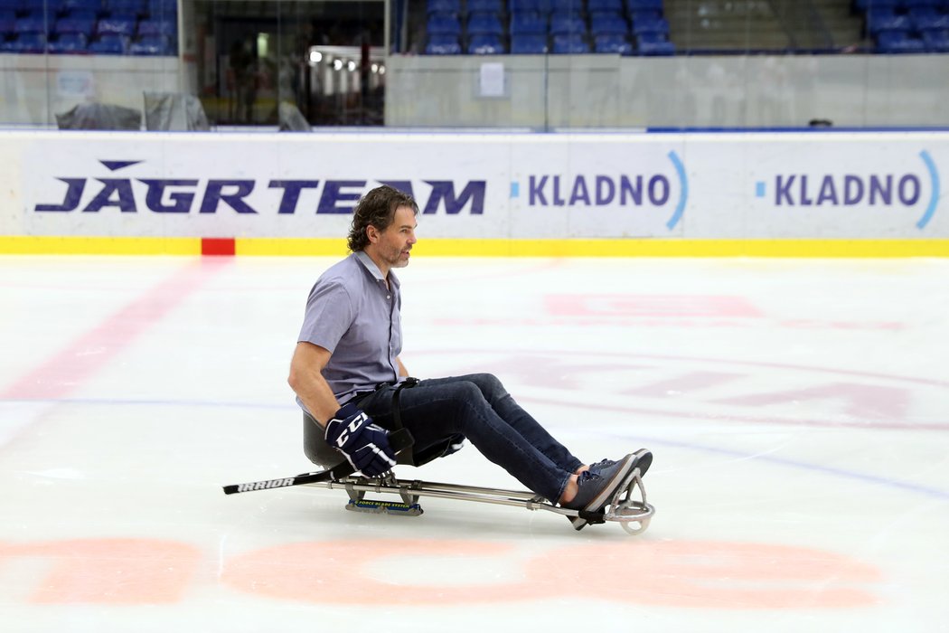 Legendární hokejista Jaromír Jágr se stal ambasoderem českého parahokeje