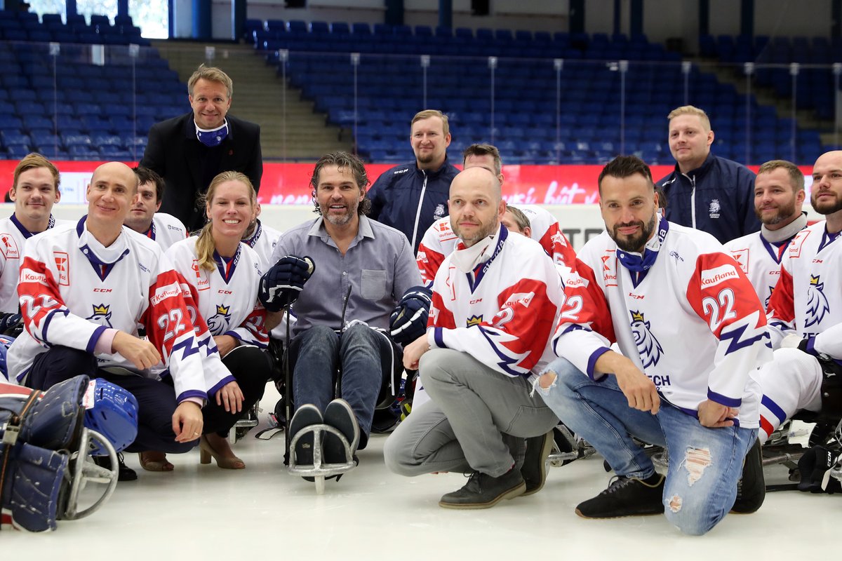 Legendární hokejista Jaromír Jágr se stal ambasoderem českého parahokeje