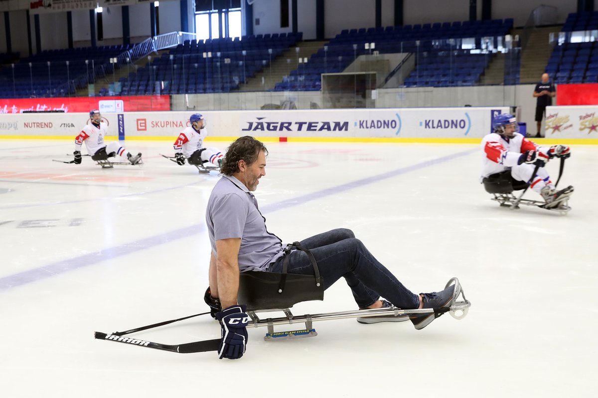 Legendární hokejista Jaromír Jágr se stal ambasoderem českého parahokeje