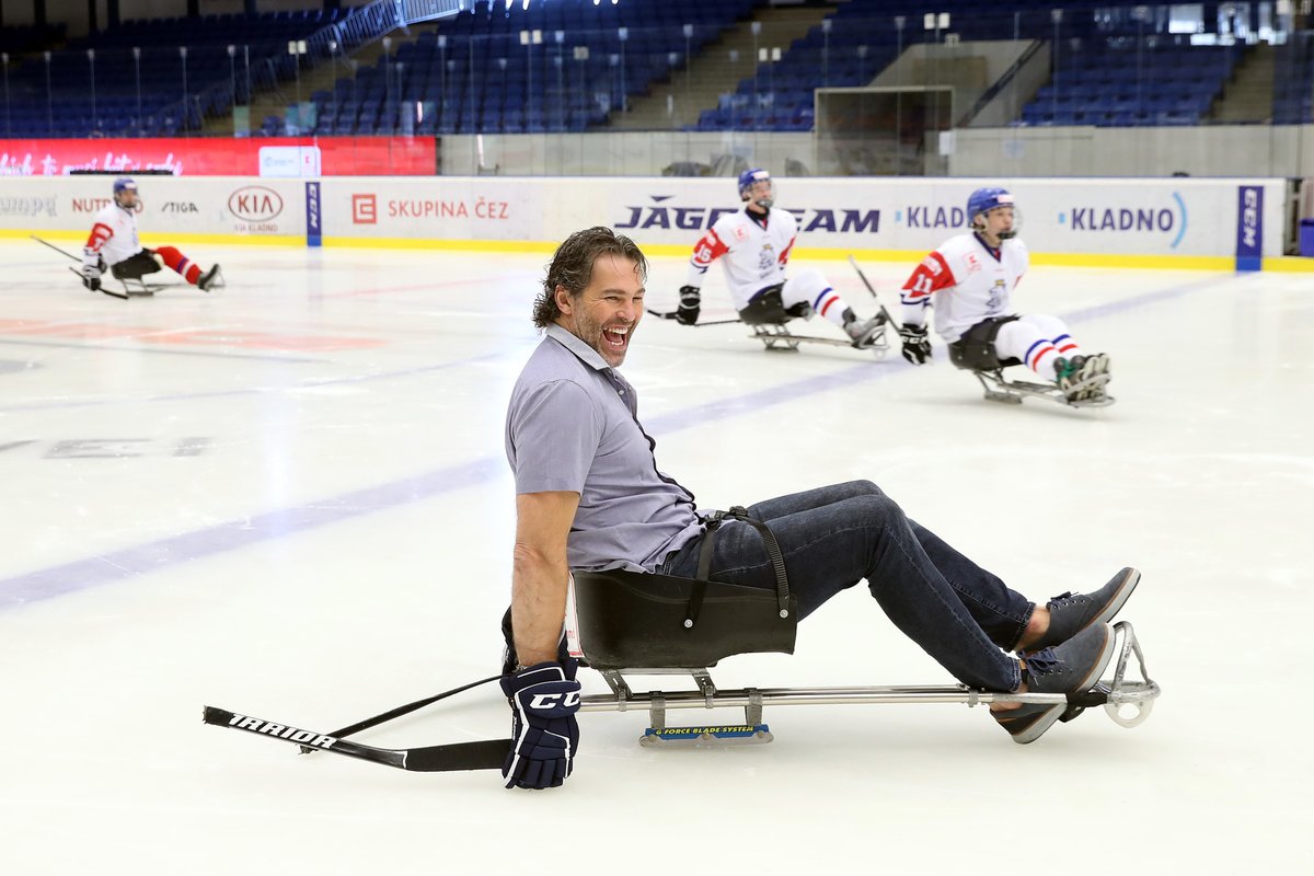 Legendární hokejista Jaromír Jágr se stal ambasoderem českého parahokeje