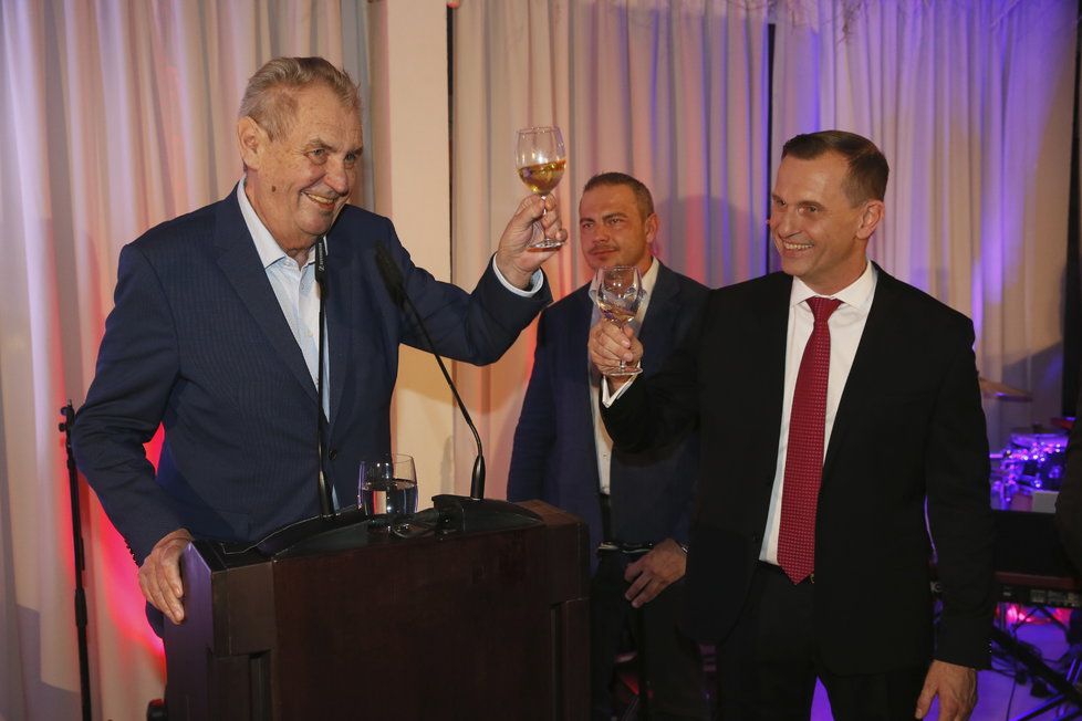 Na Soukupovu oslavu narozenin dorazil i prezident Miloš Zeman