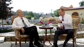 Týden s prezidentem na TV Barrandov je minulostí, Miloš Zeman dal Jaromírovi SOukupovi vale