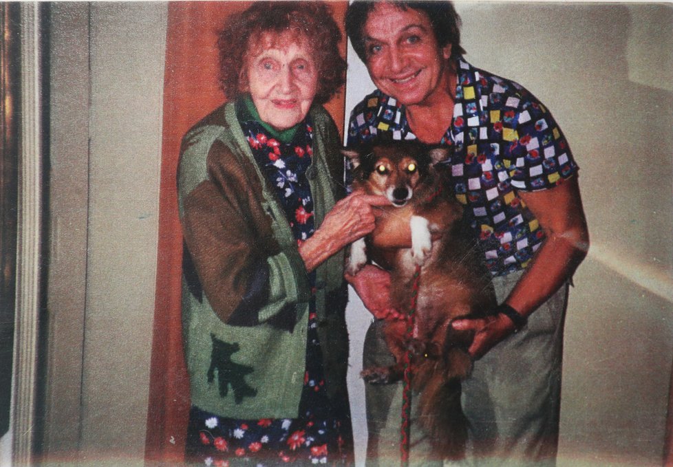 Jaroslav Čejka s maminkou, která se dožila 104 let.