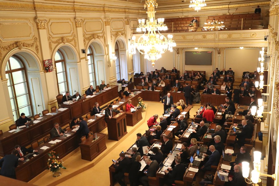 Ve Sněmovně řešili kauzu mýtného tendru a zapojení Jaroslava Faltýnka (ANO). (14. 3. 2019)