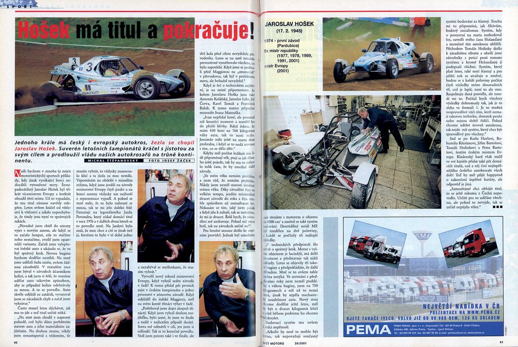 Svět motorů září 2001