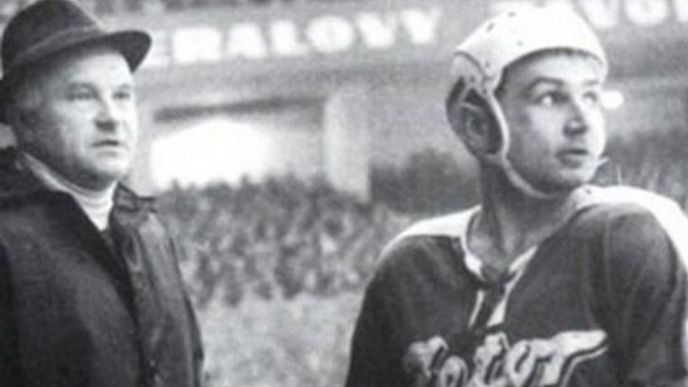 Jaroslav Jiřík (vpravo) v době své aktivní sportovní kariéry