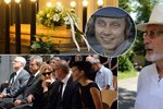 Na pohřbu na pražských Olšanech se sešlo pár desítek hercových kolegů a přátel. Mezi nimi i Ladislav Frej, který nemá zdání, proč jeho přítel skonal.