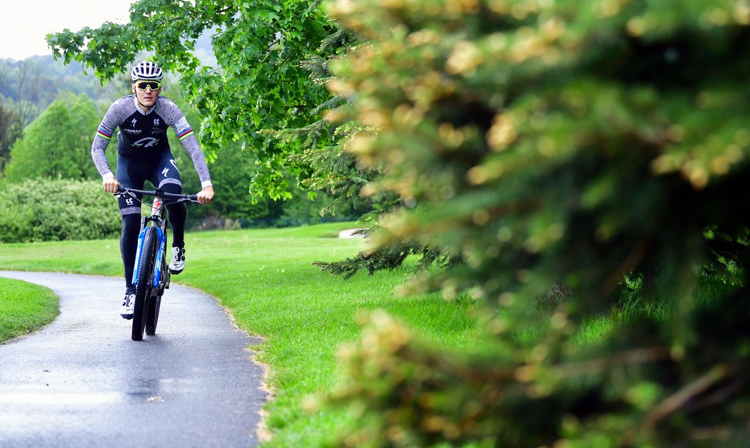 Oblíbenou cyklistickou destinací Jaroslava Kulhavého jsou Beskydy