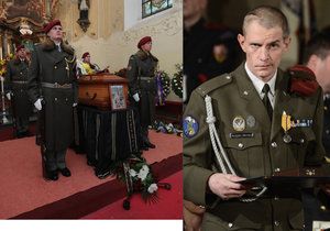 Na pohřeb válečného hrdiny Jaroslava Mevalda přišly desítky lidí.