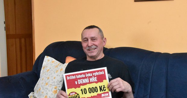 Jaroslav Pavlica (68) výhrou v DENNÍ HŘE Trháku potěší sebe i manželku: Za 10 tisíc si užijí lázně