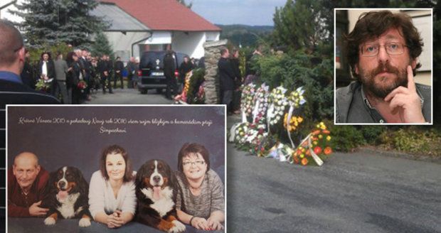 Pohřeb obětí nehody sexuologa Weisse: Terezku s tátou hrdinou vyprovodilo do nebe přes 800 lidí 