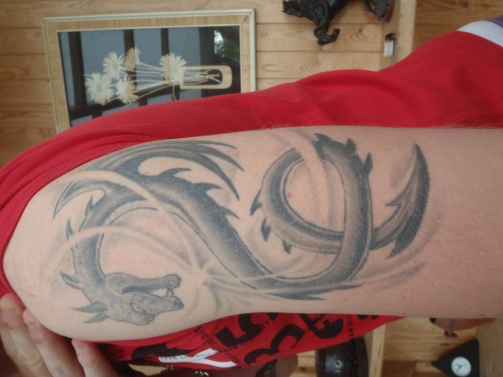 Drak na rameni bylo Jaroslavovo první tetování