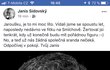 Janis Sidovský na Facebooku informoval o úmrtí Jaroslava Šmída