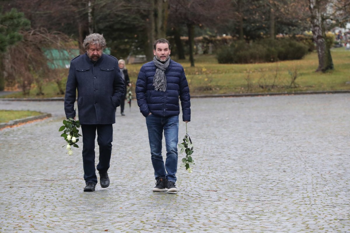 Pohřeb Jaroslava Šmída v rodné Třebíči.