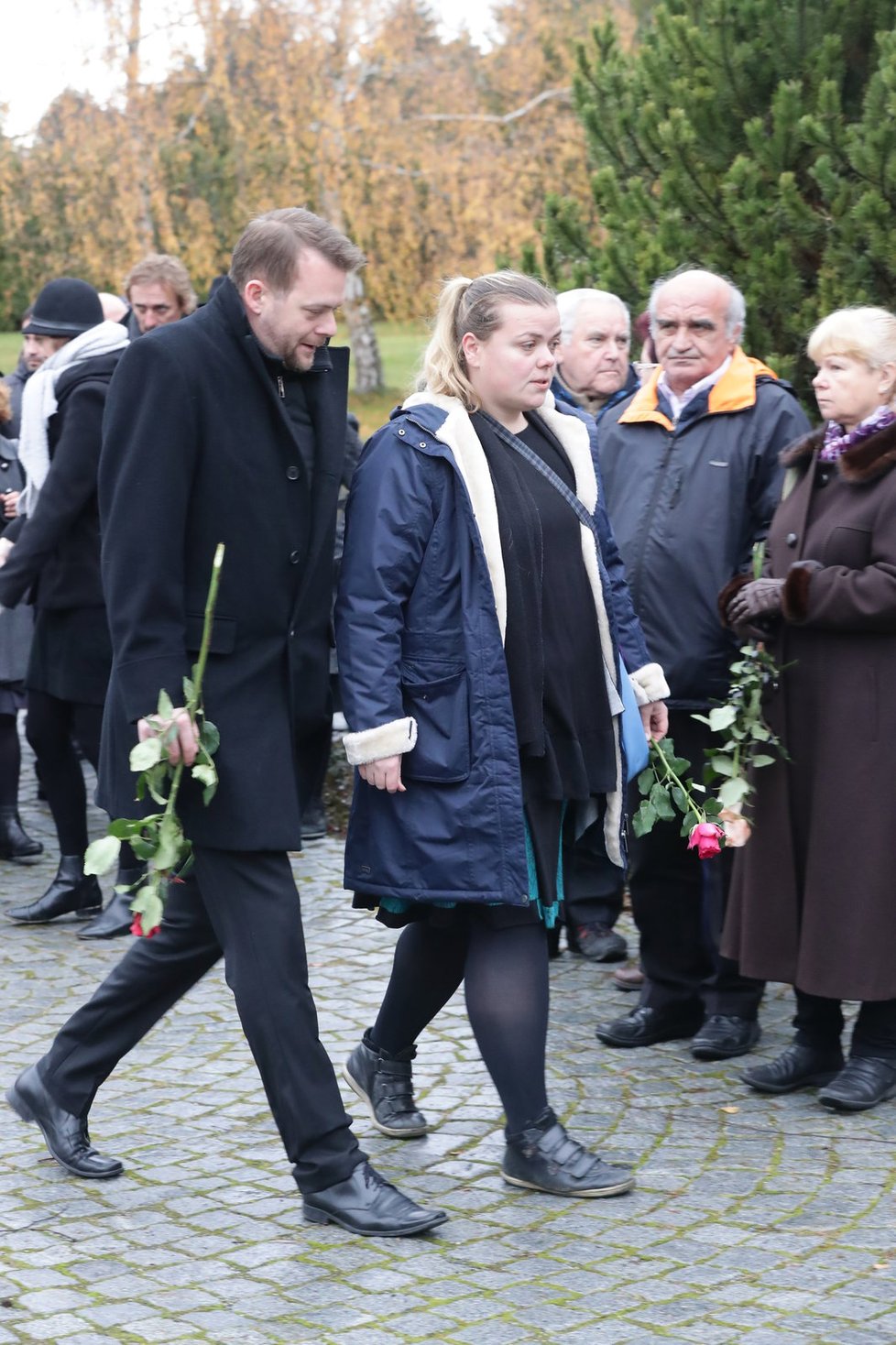 Pohřeb Jaroslava Šmída v rodné Třebíči.