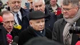 Lídr strany Právo a spravedlnost Jaroslaw Kaczyński (7.2.2024)