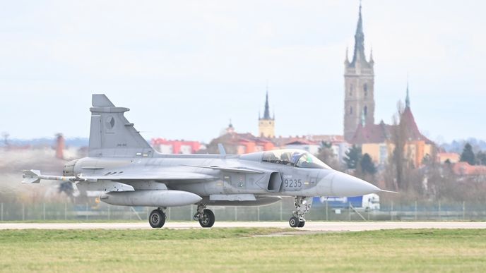 JAS-39 Gripen v Praze