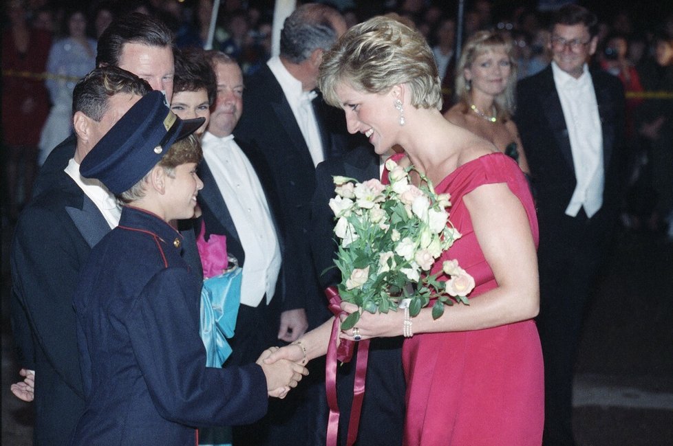 Prominentní synek Andrew Ashcroft se v říjnu 1990 setkal i s princeznou Dianou.