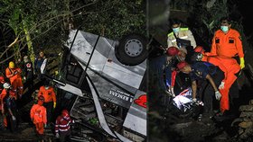 Autobus vezl na poutní místo středoškolské studenty a jejich rodiče.
