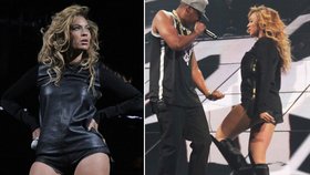 Raper jay Z a jeho žena Beyonce společně vystoupili na koncertu v Brooklynu. Zpěvačka si oblékla kožený obleček a byla zatraceně sexy