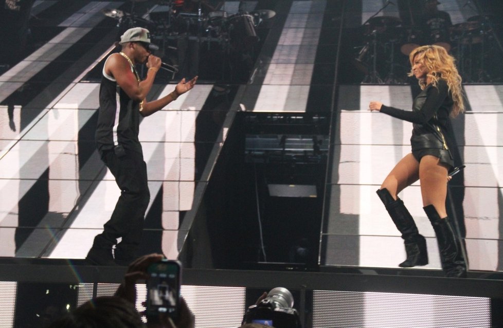Raper Jay Z a Beyonce společně vystoupili na koncertě v New Yorku