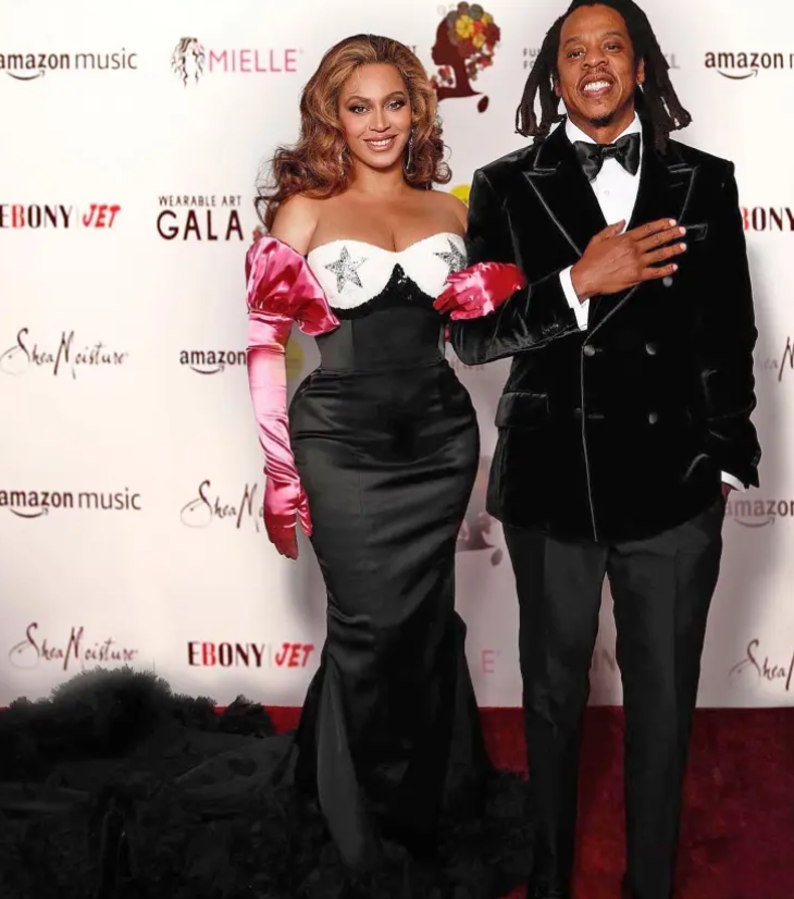Beyoncé na galavečeru s manželem