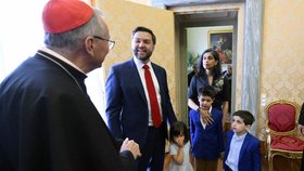 Viceprezident JD Vance s rodinou na audienci u papeže Lva XIV.