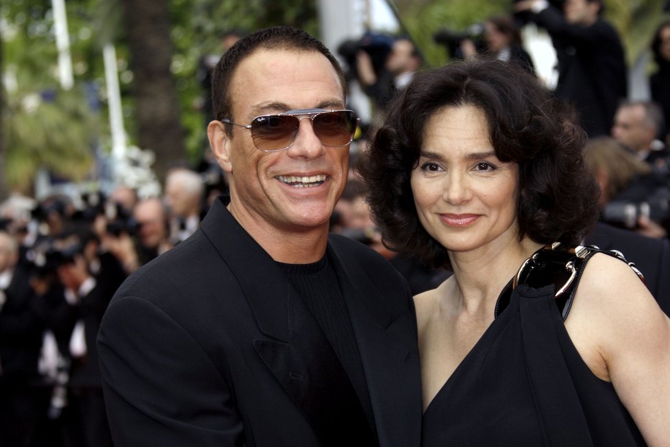 Herec Jean-Claude Van Damme a Gladys Portugues