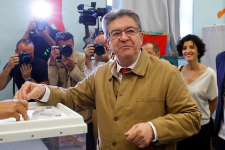 Jean-Luc Mélenchon u voleb do Národního shromáždění (12.6.2022)