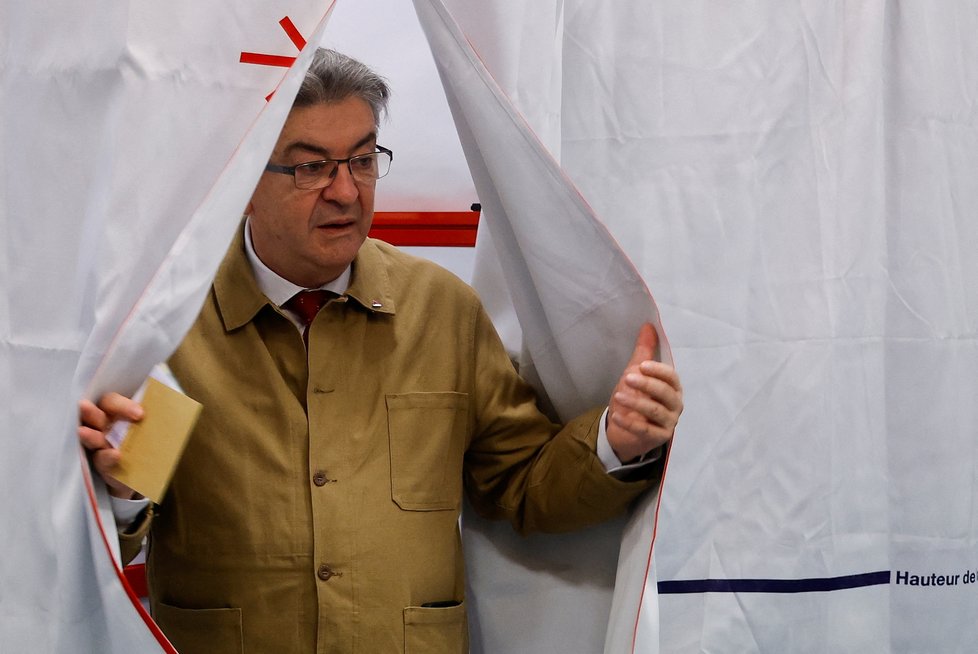 Jean-Luc Mélenchon u voleb do Národního shromáždění (12.6.2022)