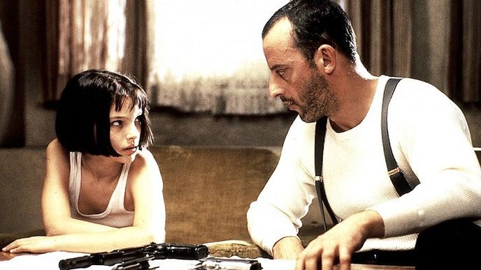 Leon: Jean Reno a Natalie Portman.