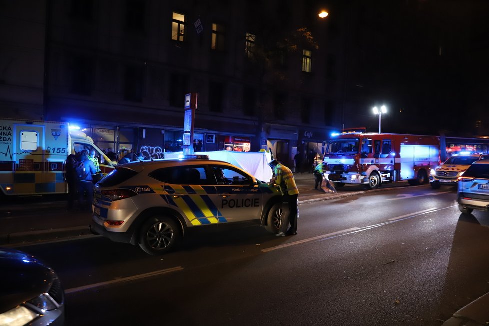 Na tramvajovou zastávku Ječná vjel automobil. Srazil přitom chodce, který utrpěl vážná zranění. Muž zraněním bohužel podlehl. Řidič, jenž nehodu způsobil, z místa odjel (2. listopadu 2021)!