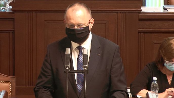 Sněmovna o koronaviru: Šéf poslanců KDU-ČSL Jan Bartošek (8.4.2020)