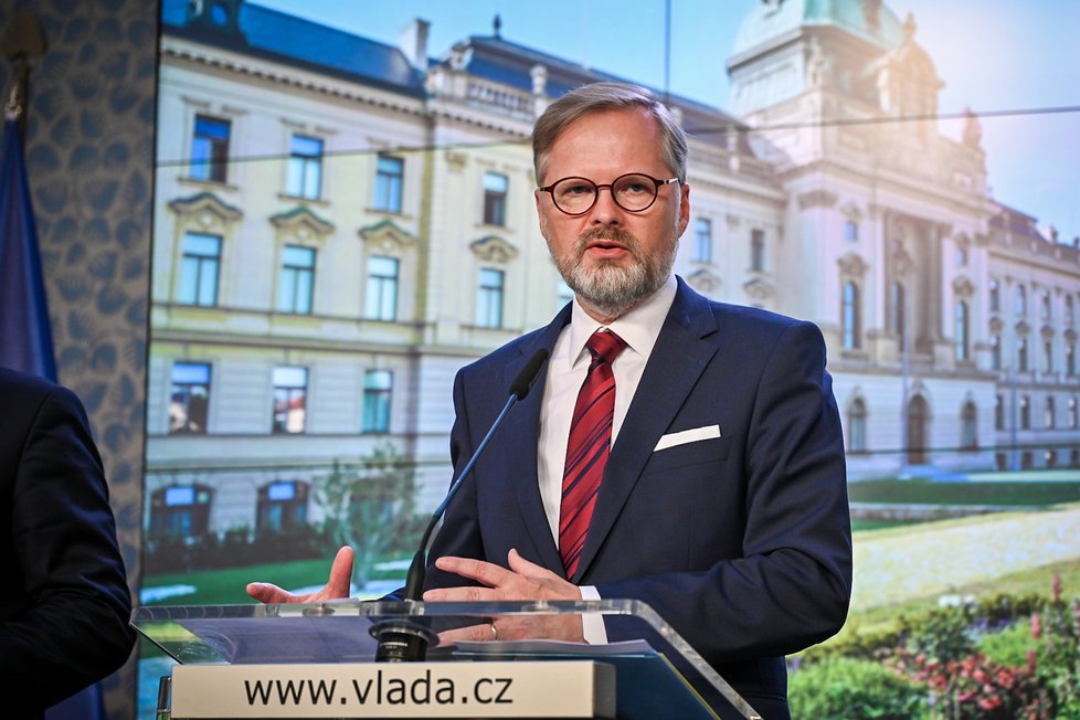 Jednání vlády: Premiér Petr Fiala (ODS) (14.9.2022)