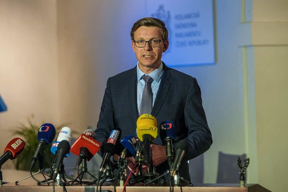 Jednání vlády: Tisková konference ministra dopravy Martina Kupky (ODS) na půdě Poslanecké sněmovny (8.3.2023)