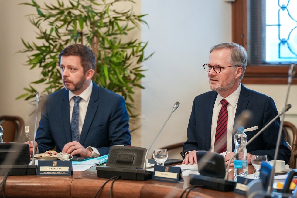 Jednání vlády 24. 1. 2024: Premiér Petr Fiala zahajuje schůzi vlády.