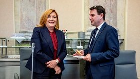 Jednání vlády: Alena Schillerová a Petr Macinka (26.10.2026)
