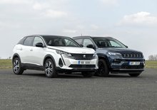 Jeep Compass 1.5 Turbo e-Hybrid vs. Peugeot 3008 1.2 Hybrid 136 – Vzdálení příbuzní