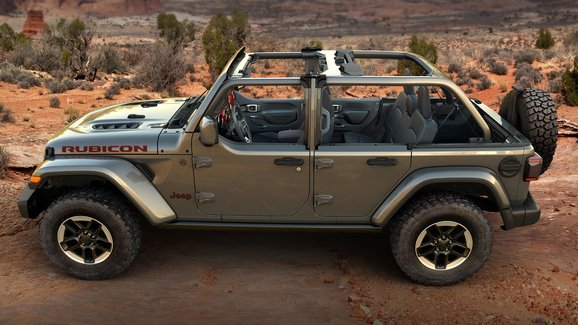 Jeep Wrangler opět nabízí poloviční dveře s plastovými skly na zip