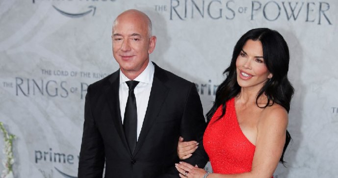 Jeff Bezos a Lauren Sanchez