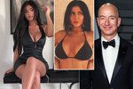 Nejbohatší na světě je zakladatel a ředitel internetového obchodu Amazon.com Jeff Bezos (vpravo), nejmladší miliardářkou Kylie Jenne, uvedla agentura Bloomberg.