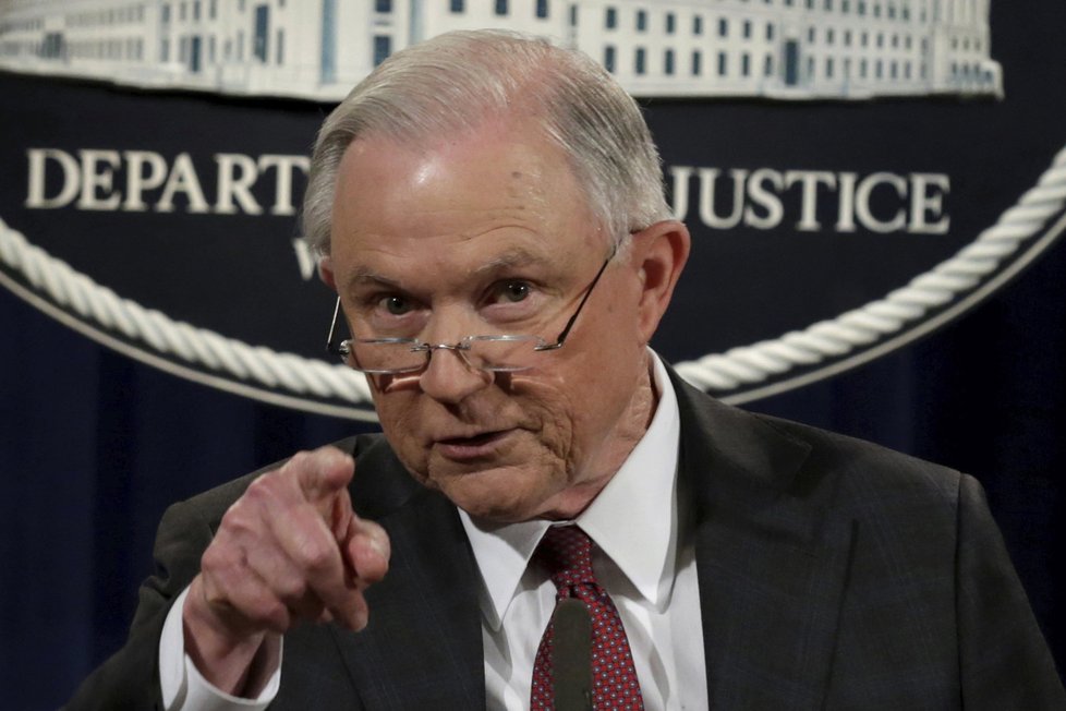 Americký ministr spravedlnosti Jeff Sessions